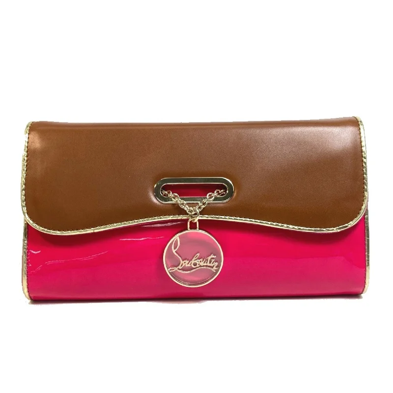 Handle bags with fun slogans for personality -Christian Louboutin  Leather Clutch Bag (Pre-Owned)