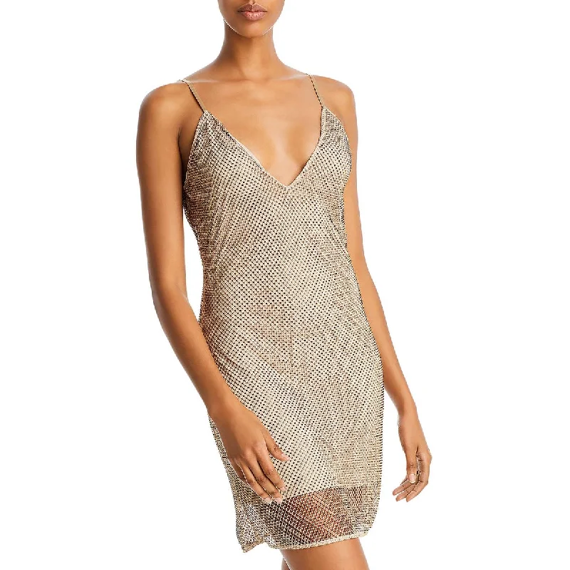 Polyester Dresses for Durable -Ramy Brook Womens Embellished Mini Cocktail And Party Dress