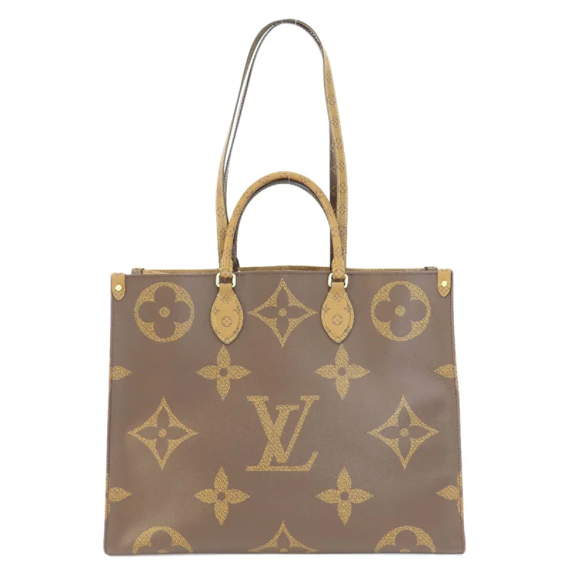 Handle bags with chevron designs for trend -Louis Vuitton   Reverse Tote Bag (Pre-Owned)