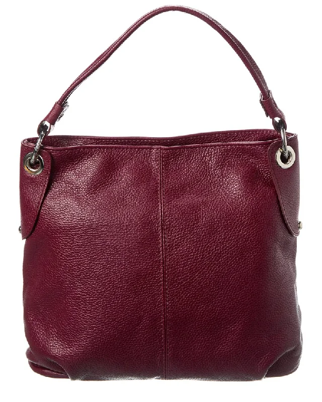 Handle bags with structured shapes for class -Italian Leather Shoulder Bag