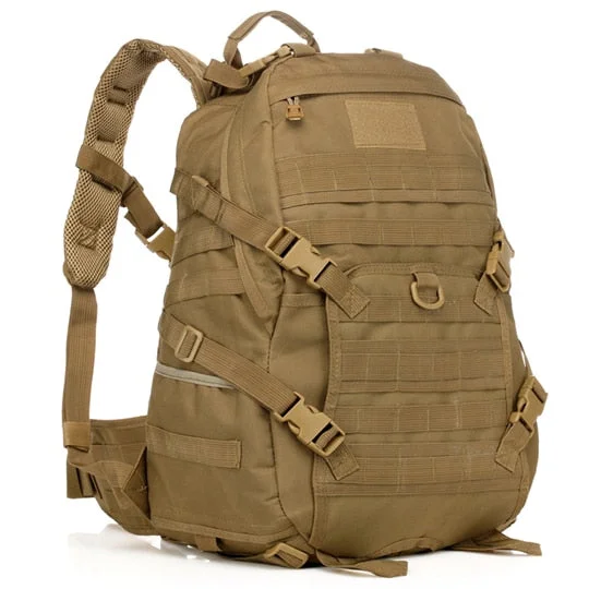 Anti-theft backpack with hidden zipper security -35L 600D Urban Military Molle Backpack