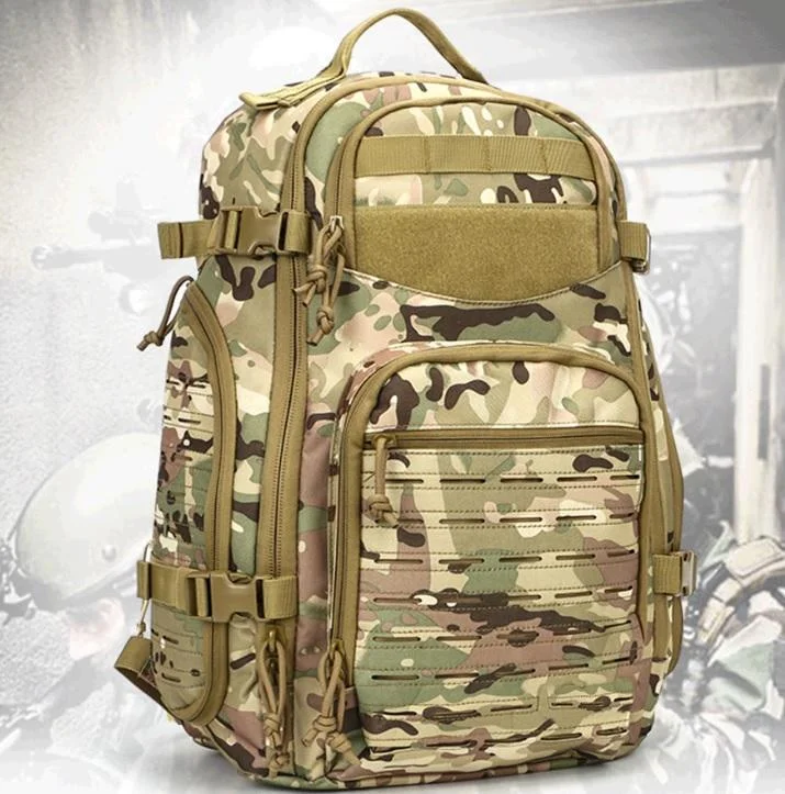 Multi-pocket backpack for organized travel gear -40L Military 1000D MOLLE Tactical Army Backpack