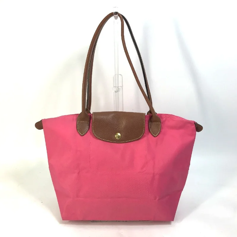 Handle bags with perforated details for style -Longchamp  Cloth Tote Bag (Pre-Owned)