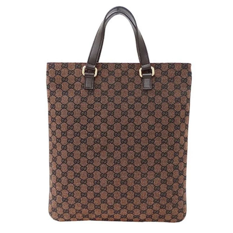 Handle bags with compact designs for portability -Gucci Gg Canvas  Gg Canvas Tote Bag (Pre-Owned)