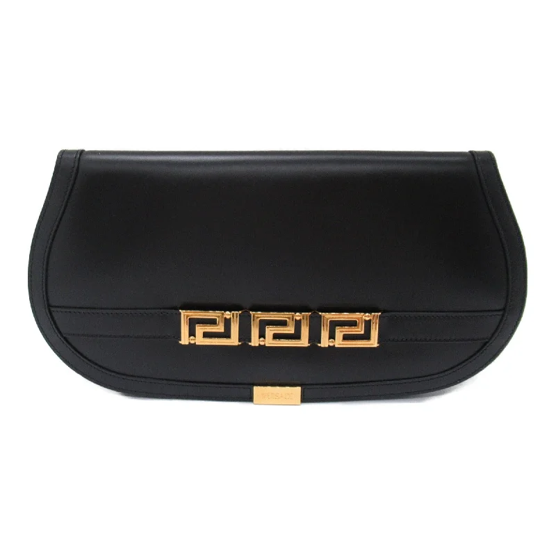 Handle bags with vibrant colors for boldness -Versace  Leather Clutch Bag