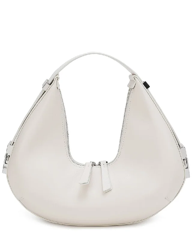 Small handle bags perfect for quick trips -Tiffany & Fred Paris Smooth Leather Shoulder Bag