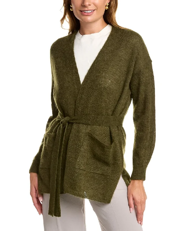 Machine - knitted cardigan for durability -Max Mara Tessa Mohair & Alpaca-Blend Cardigan