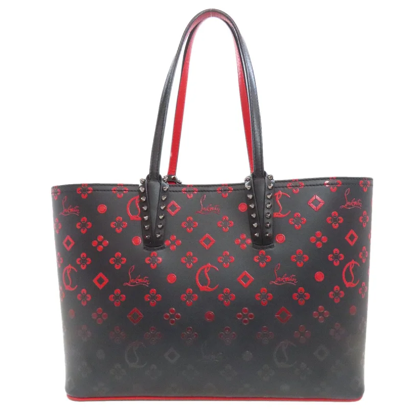 Handle bags with geometric patterns for modernity -Christian Louboutin  Leather Tote Bag (Pre-Owned)