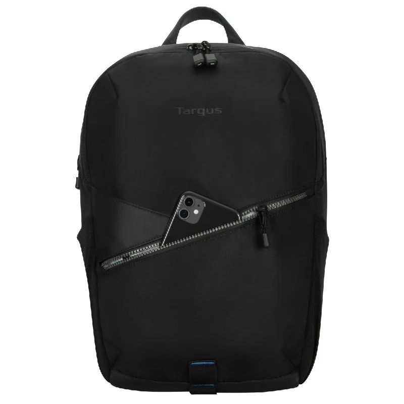 Sleek nylon backpack for lightweight travel ease -15-16" TRANSPIRE™ COMPACT EVERYDAY BACKPACK (BLACK)