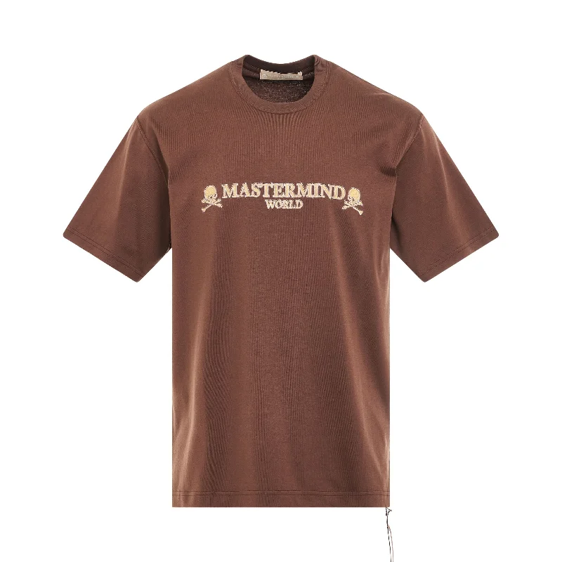 Hydration-compatible backpack for marathon running events -Brilliant Logo T-Shirt in Brown