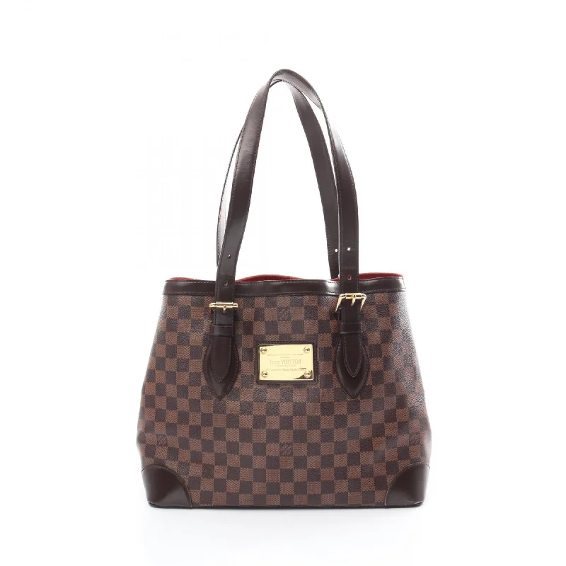 Handle bags with woven fabric for texture -Louis Vuitton  Ebene Damier Canvas Tote Bag (Pre-Owned)