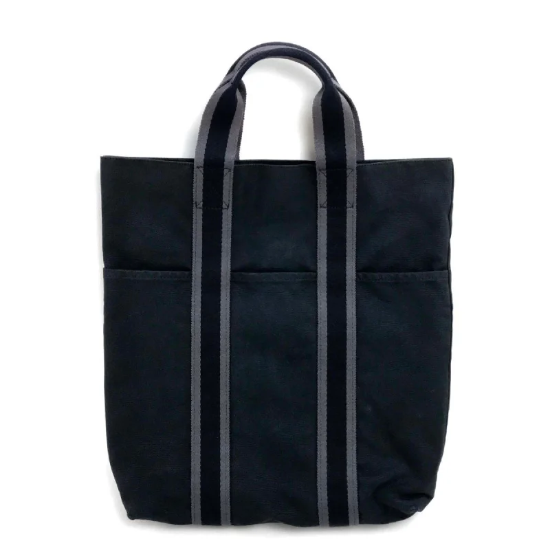 Handle bags with sleek silhouettes for fashion -Hermes   Canvas Handbag Tote Bag (Pre-Owned)