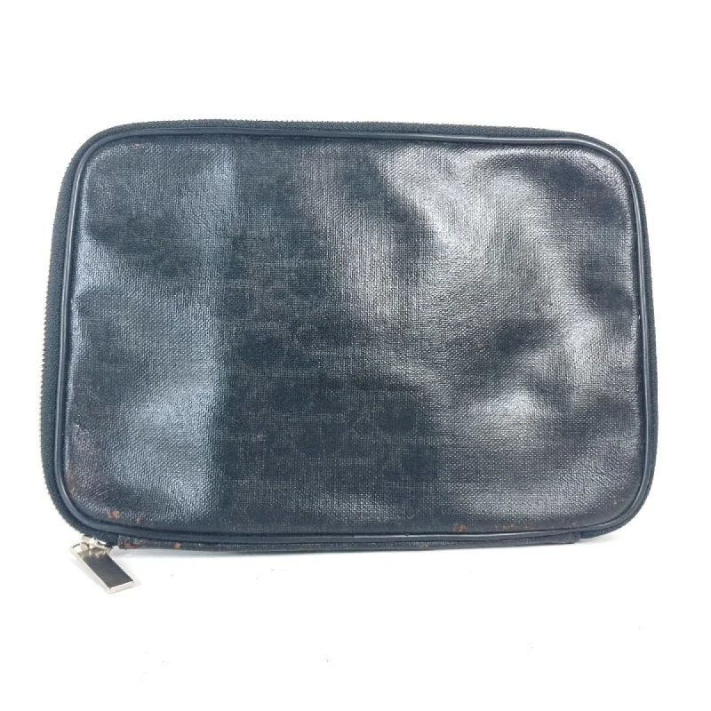 Handle bags with quilted leather for luxury -Christian Dior  Pvc Clutch Bag Pouch (Pre-Owned)