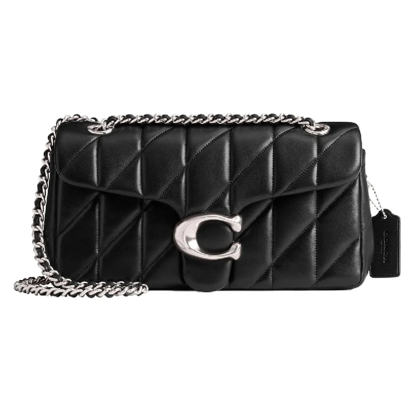 Handle bags with soft linings for protection -Coach Quilted Tabby Shoulder Bag with Chain