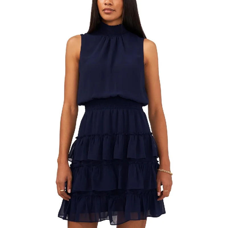 Silk Dresses for Luxurious -1.State Womens Ruffled Tiered Mini Dress