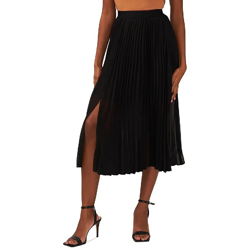 Silk Dresses for Luxurious -Sam and Jess Womens Pleated Mid Calf A-Line Skirt