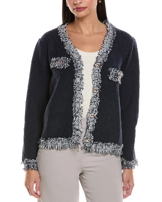 Belted cardigan to define the waist -ANNA KAY Pearl Jam Cashmere-Blend Cardigan